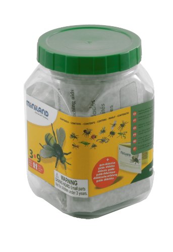 Miniland 27480 Insekten Spielfiguren 12 Figuren in Dose