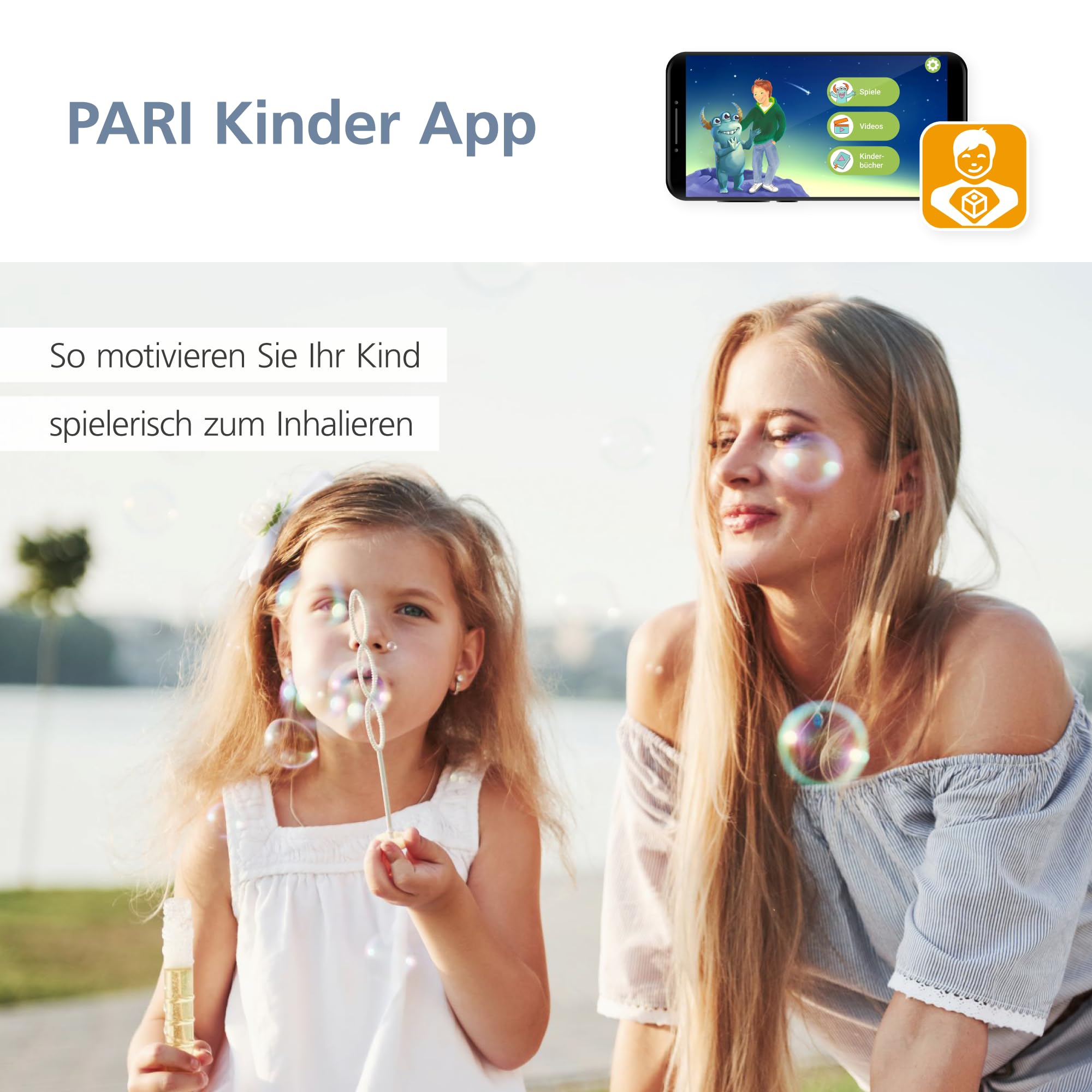 PARI BOY Classic Inhalationsgerät ab 4 Jahren mit Vernebler