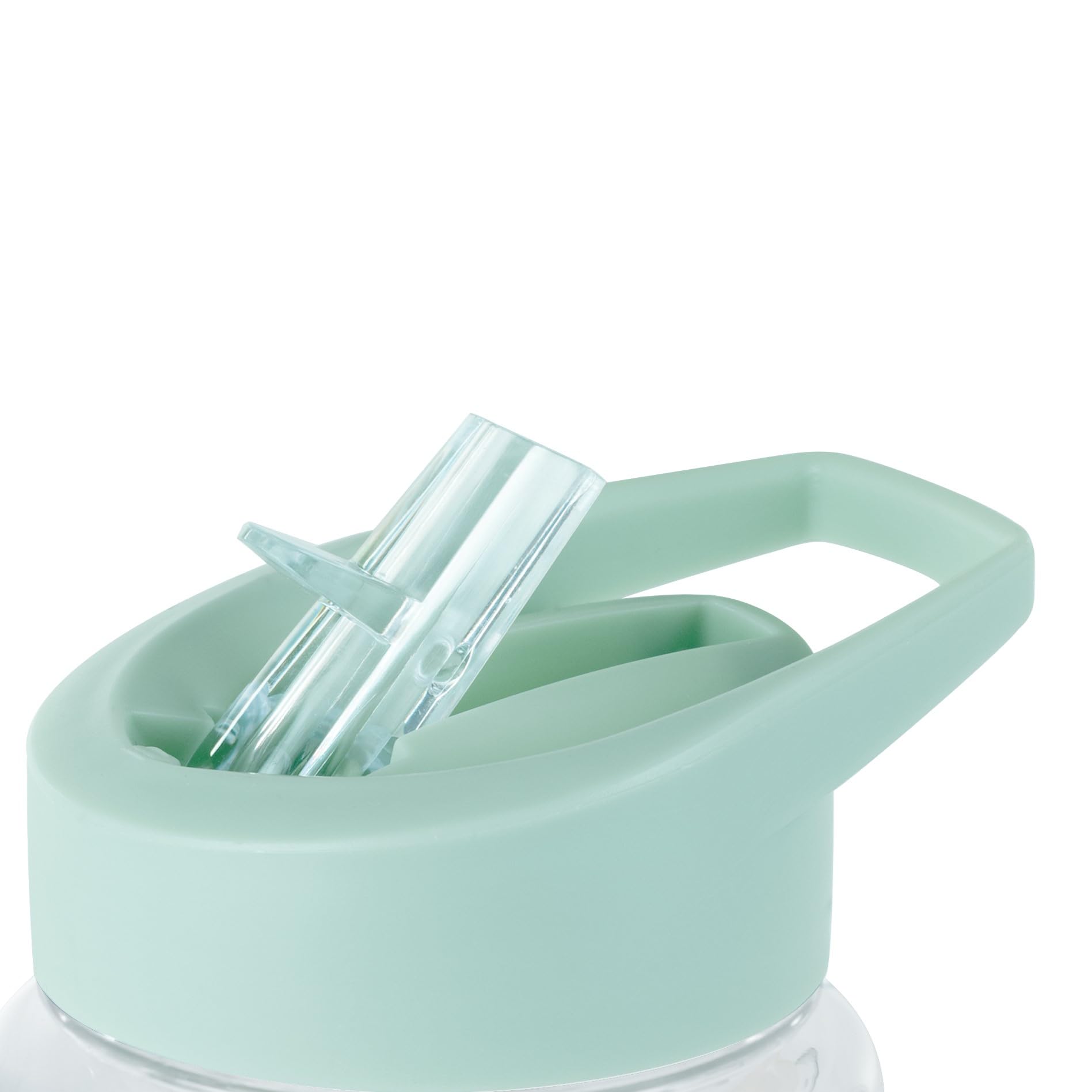 Miniland Jungle Tritan-Trinkflasche 450 ml mit Strohhalm