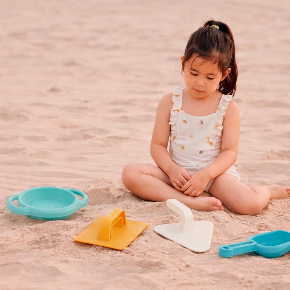 Miniland Outdoor Strandspielzeug-Set Eimer 5-teilig recycelt