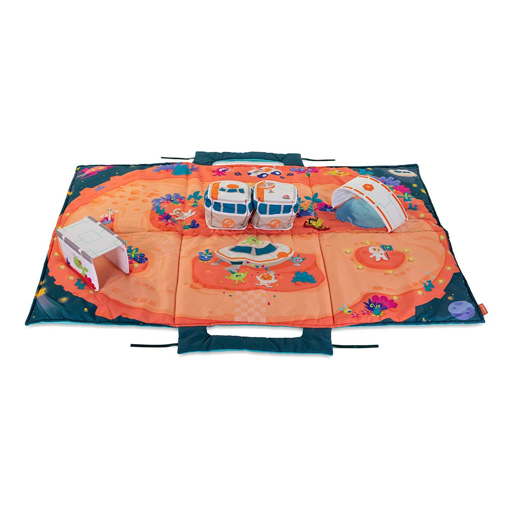 Miniland Space Mat Spielteppich 105x70 cm mit 2 Autos