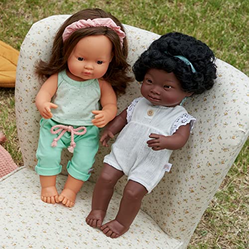 Miniland Dolls 31171 Babypuppe 38cm afrikanisch Down