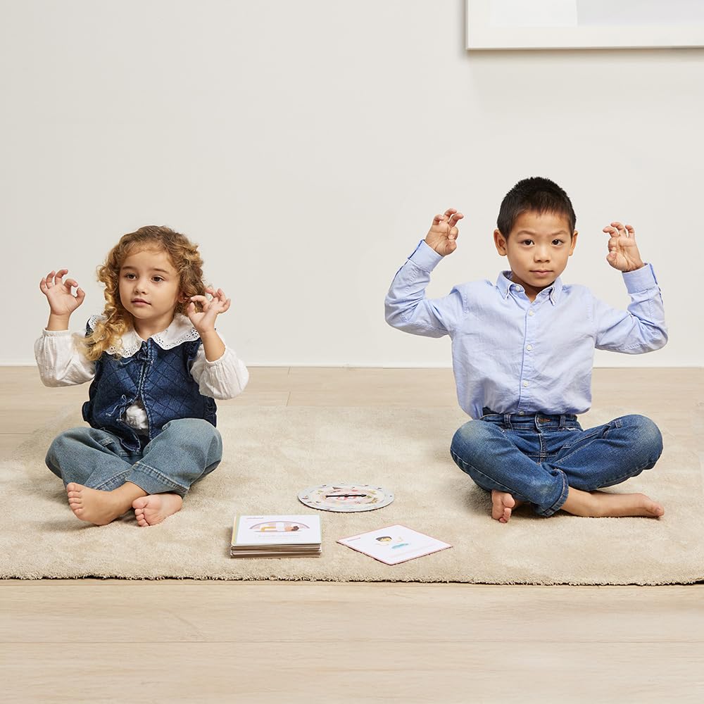 Miniland Spin & Chill Yoga Achtsamkeitsspiel ab 2 Jahre 24 Karten
