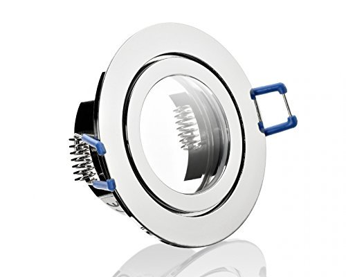 feinlux LED Einbaustrahler Bad IP44 Einbauspot chrom ohne Leuchtmittel