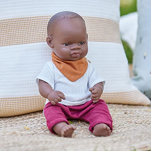 Miniland Dolls 31353 Babypuppe Junge 32 cm afrikanisch