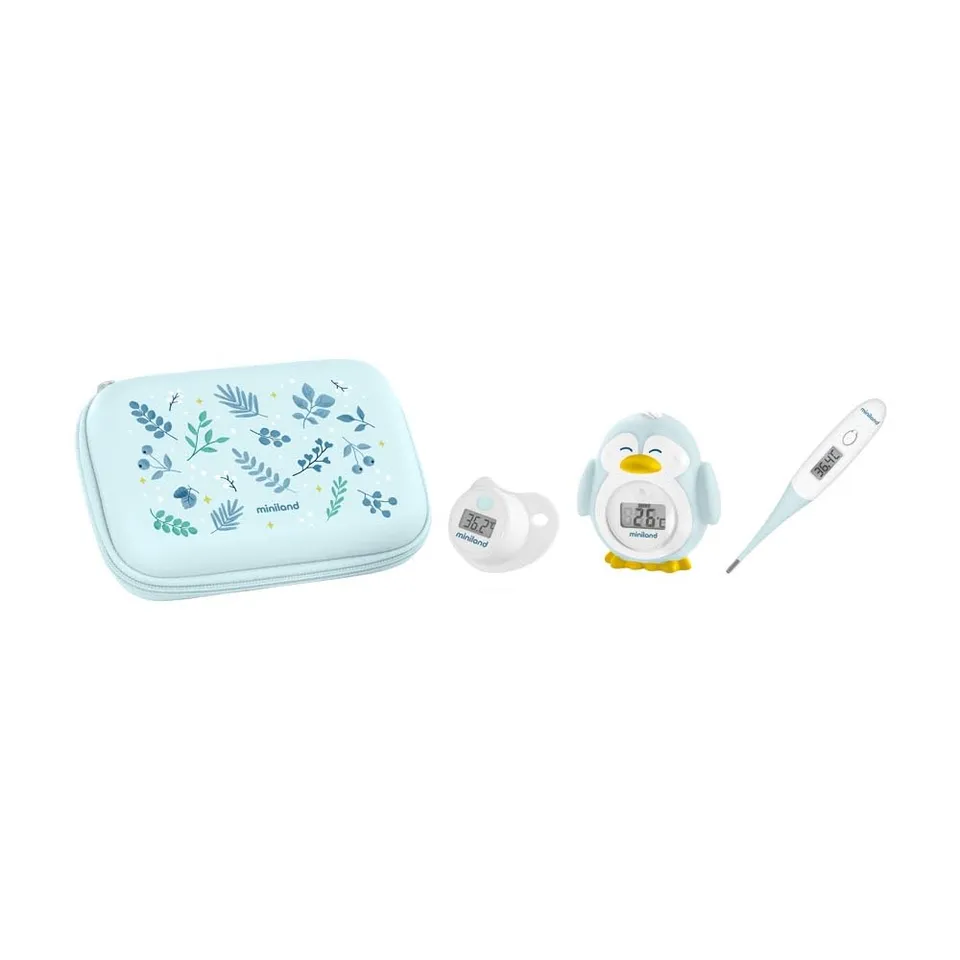 Miniland Thermokit Bear 3er Thermometer-Set Blau Bear