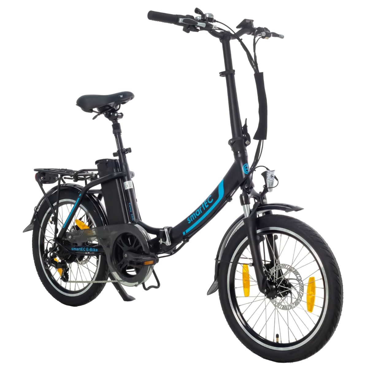 smartEC Camp-20D E-Klapprad 20 Zoll 250W Schwarz 100 km