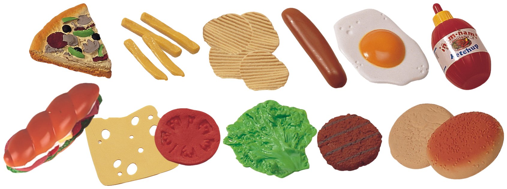 Miniland Nutrition 30585 Fast-Food Set 19 Teile