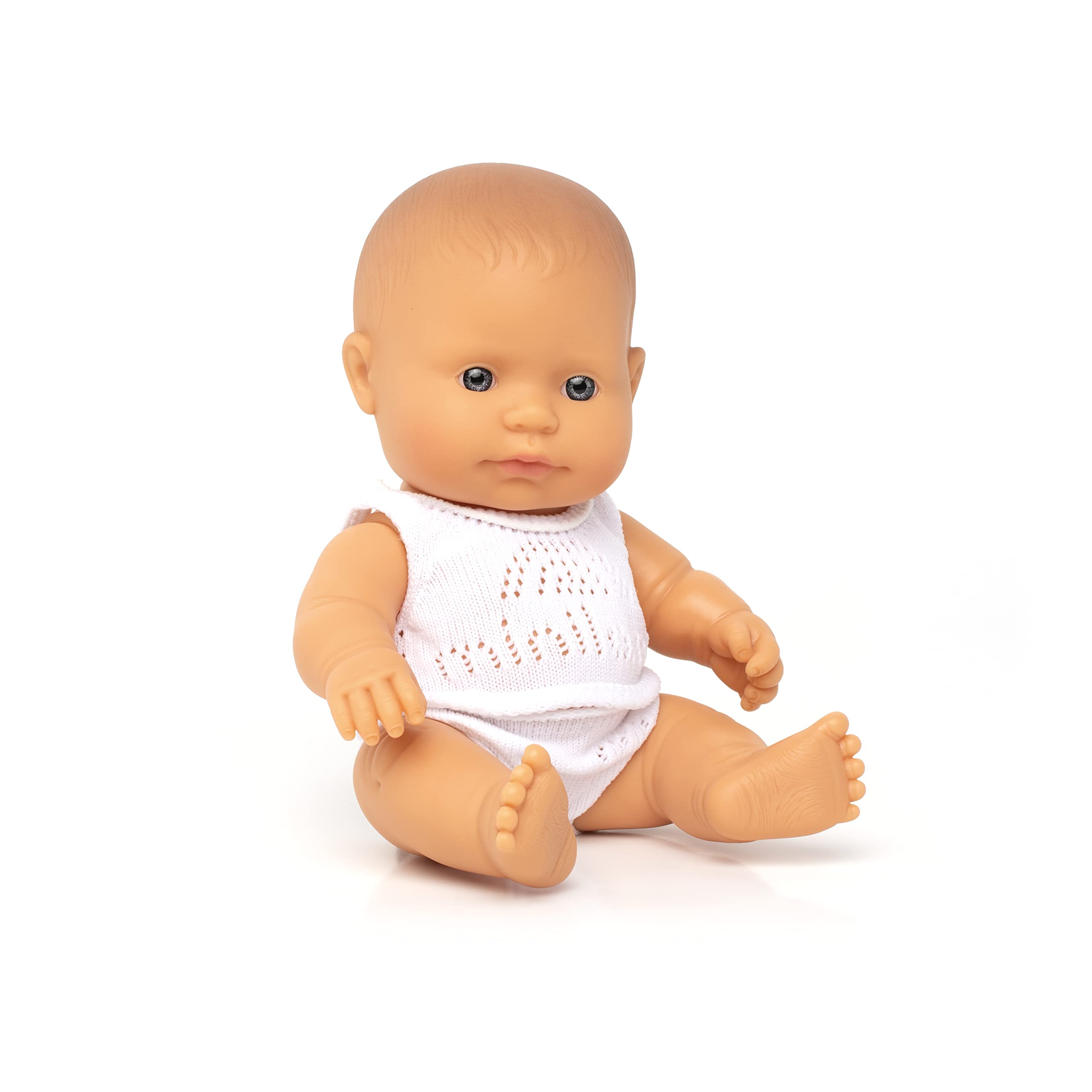 Miniland 31124 Baby Puppe 21 cm Afrikanisches Mädchen