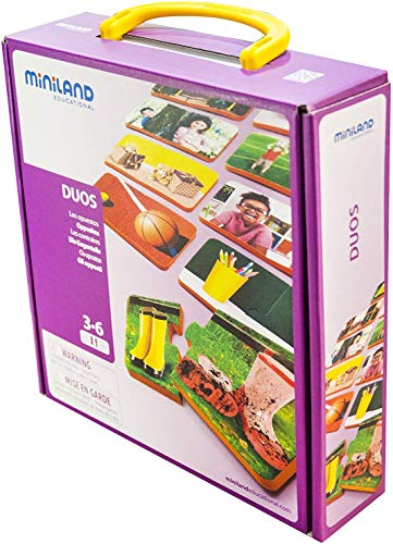 Miniland Duos 36070 Puzzle Gegenteile 20 Teile im Koffer