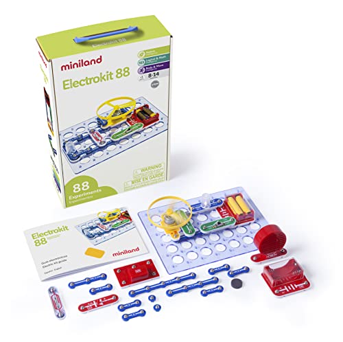 Miniland 99101 Experimentierkasten Schaltkreise 88 Übungen